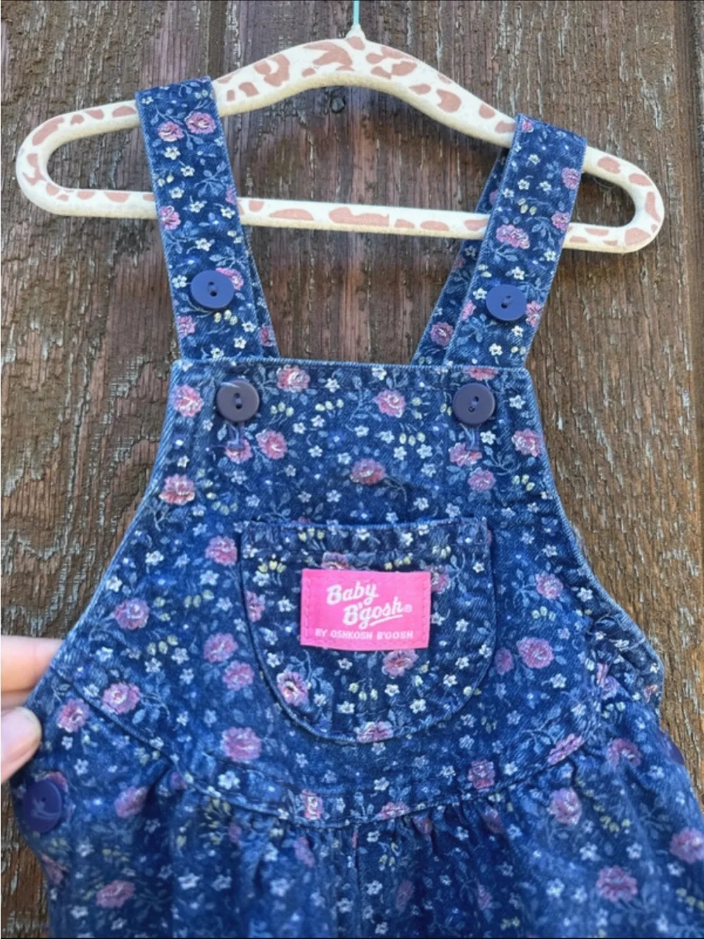 Rare Pink Tag Vintage Oshkosh Rose Overalls
